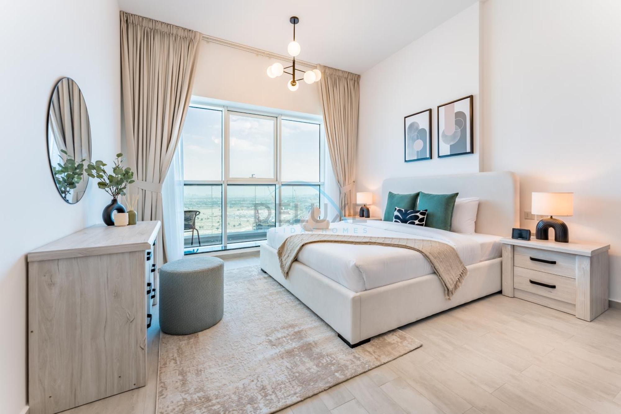 Near Miracle Garden 1br With Private Balcony, Orchid Residence, Al Barsha South By Deluxe Homes