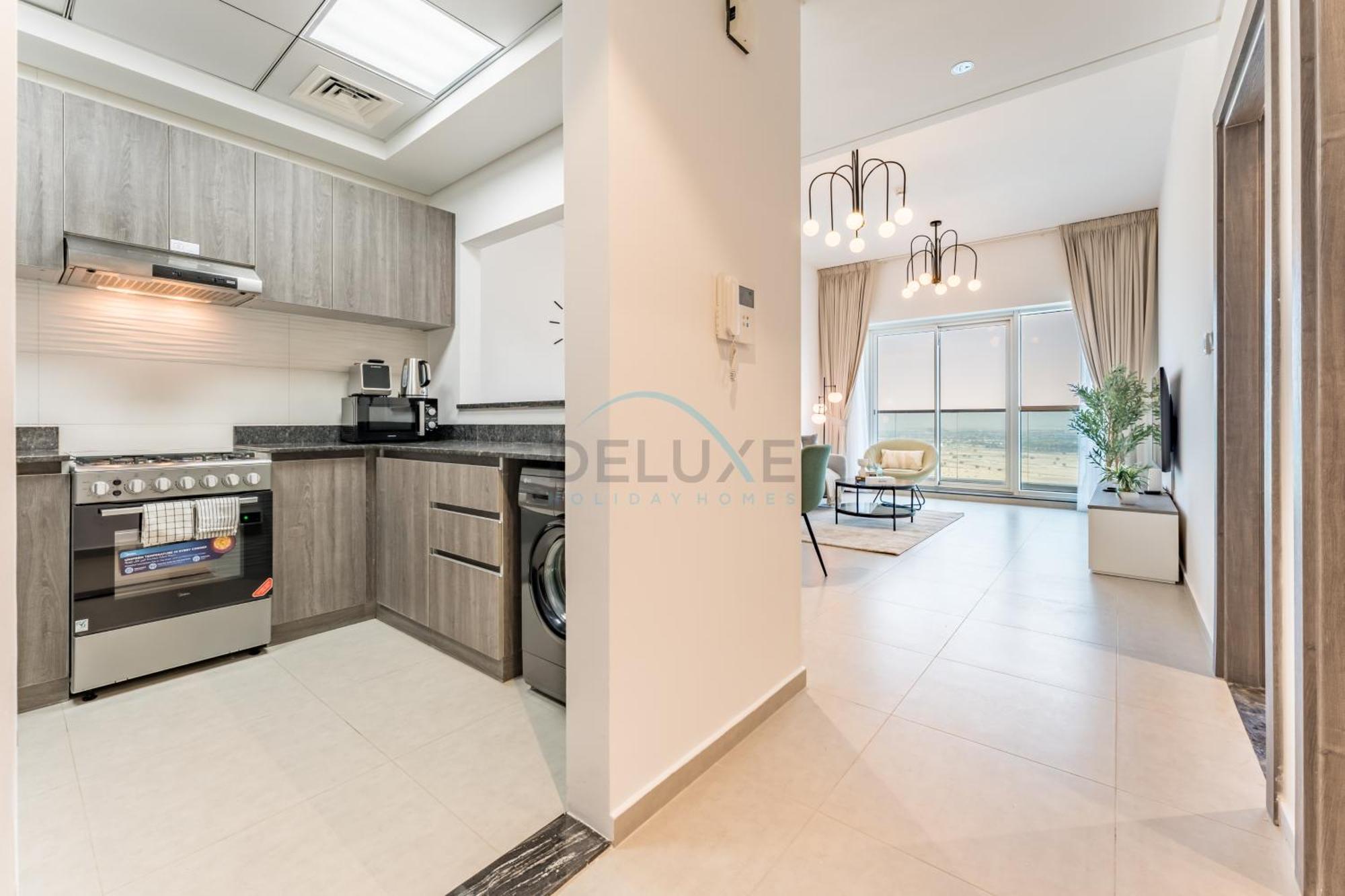Near Miracle Garden 1br With Private Balcony, Orchid Residence, Al Barsha South By Deluxe Homes Apartment *