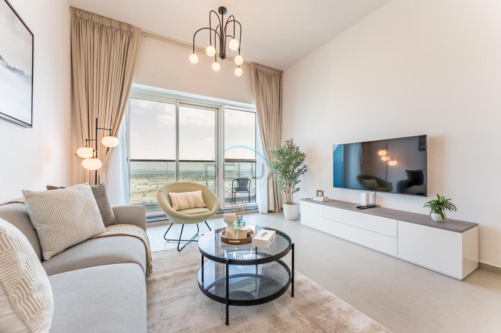 Near Miracle Garden 1br With Private Balcony, Orchid Residence, Al Barsha South By Deluxe Homes * Dubai